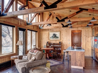 CABIN ON THE DESCHUTES - MAUPIN OREGON, Rick Wright Architect, Bend OR